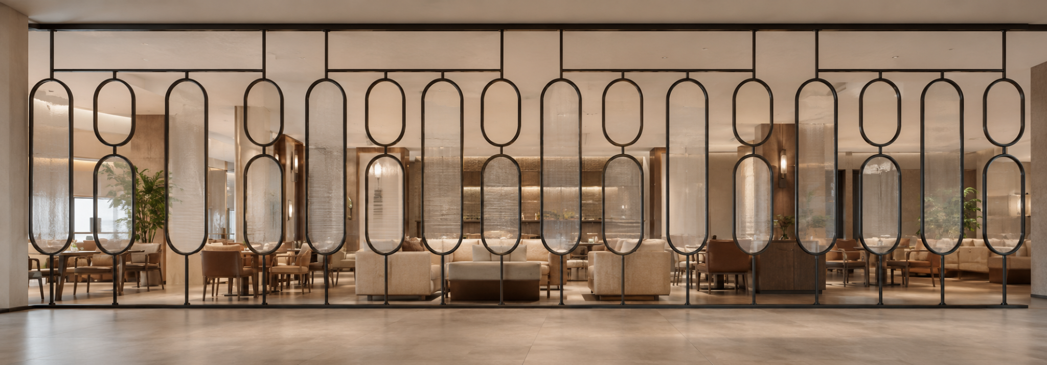 Concept visualisation of the completed capsule glass partition