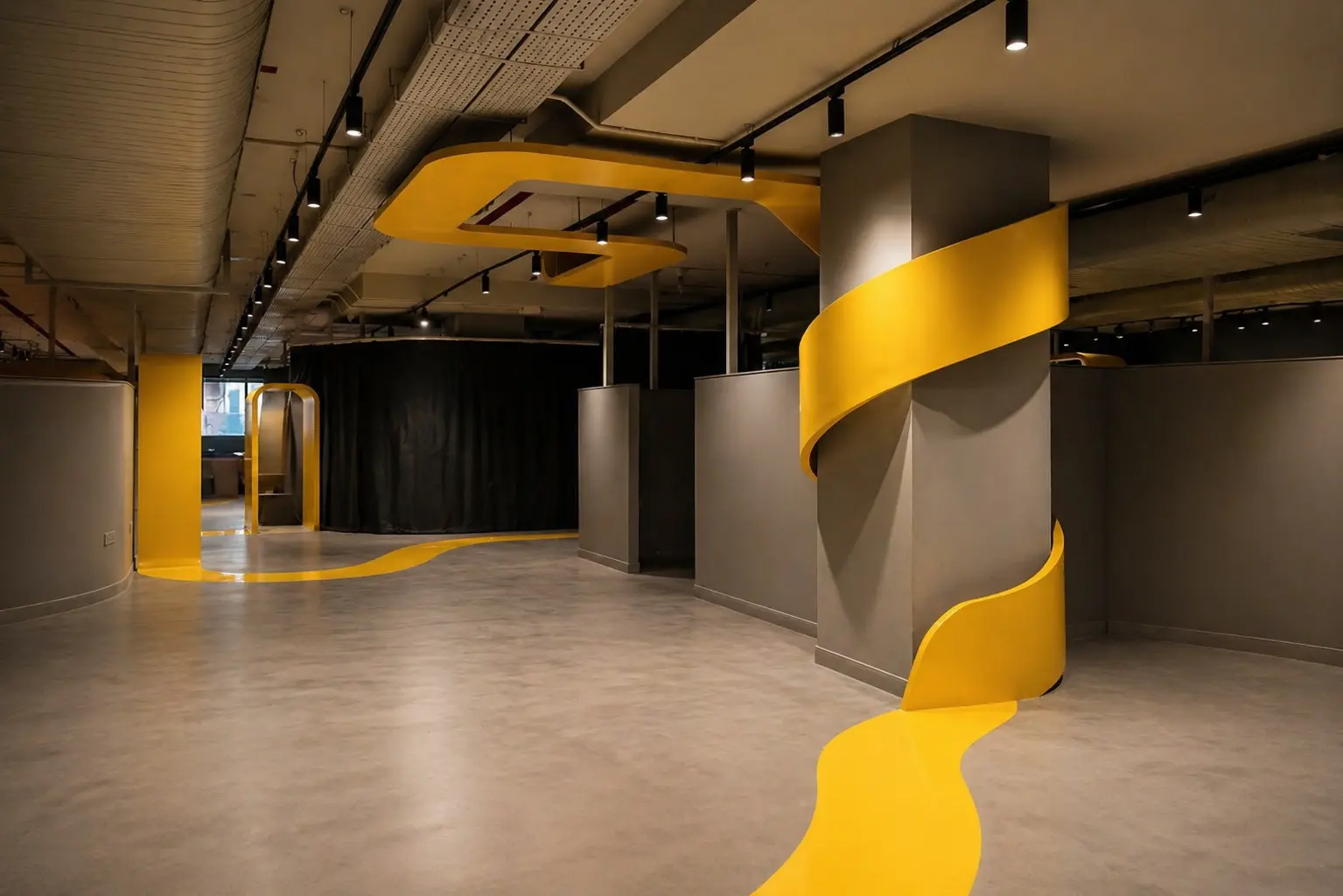 Spatial design and industrial interior fabrication by IronEdge Designs